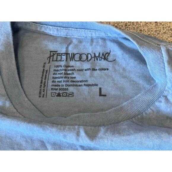 Fleetwood Mac Rumours Blue Grunge Short Sleeve Graphic T-Shirt Blue Wash L - Picture 6 of 8
